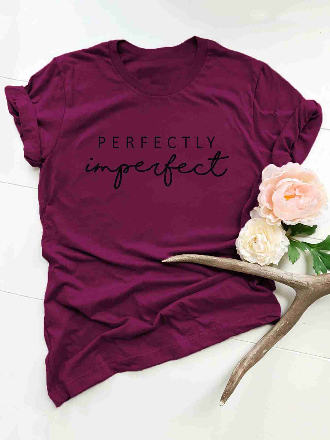 Perfectly Imperfect Maroon Tees