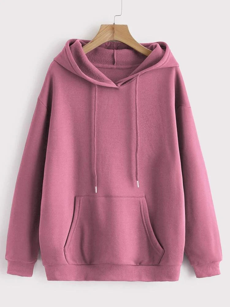 Plain Hoddie _ Dusty Pink