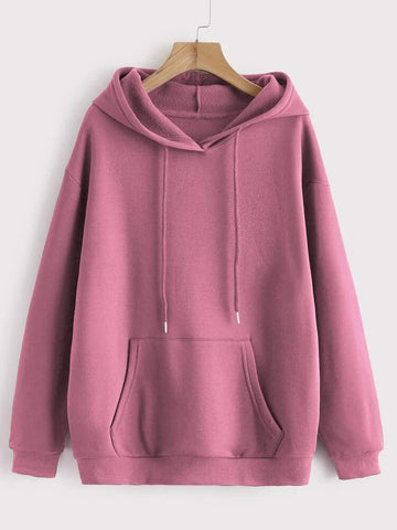 Plain Hoddie _ Dusty Pink