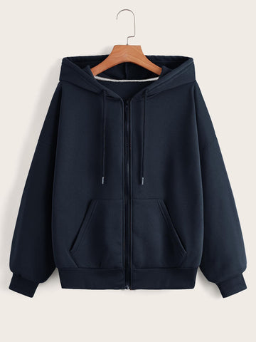 Plain Hoddie _ Navy Blue