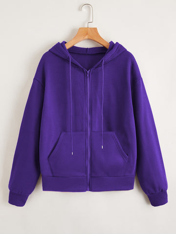 Plain Hoddie _ Purple