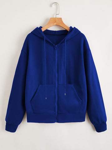 Plain Hoddie _ Royal Blue