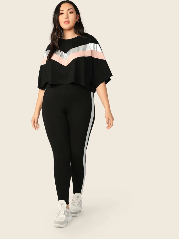 Silver Pink Black Tracksuit