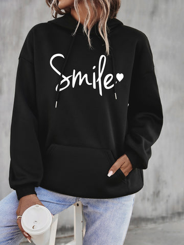 Smile Hoddie _ Black
